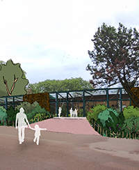 Dessin du projet de végétalisation du parc zoologique Dessin du projet de végétalisation du parc zoologique